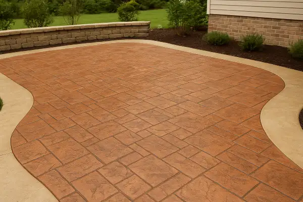 a stamped concrete patio from Concrete Contractor Austin in Kyle, TX - Kyle TX