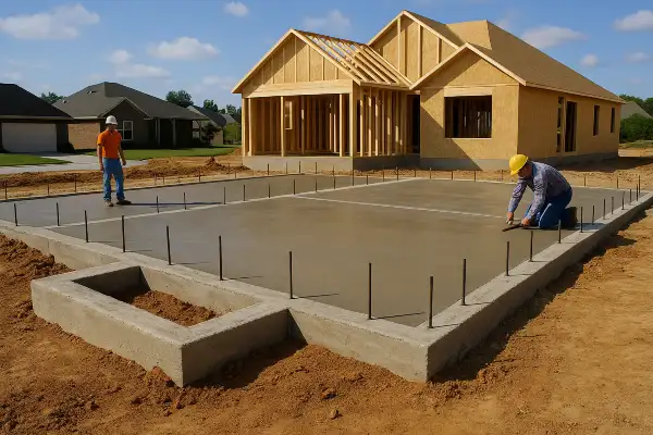 a new house concrete foundation from Concrete Contractor Austin in Leander, TX - Leander TX
