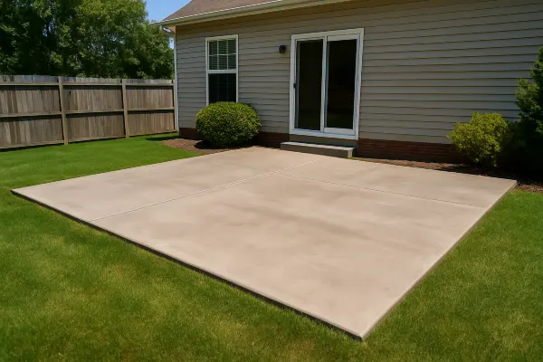 a house featuring a concrete patio from Concrete Contractor Austin in Pflugerville, TX - Pflugerville TX